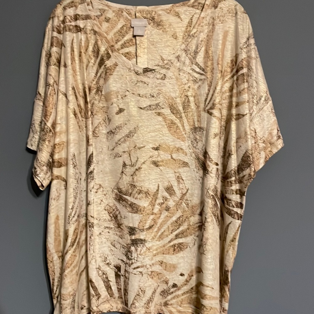 Chico’s top 4  -100%linen